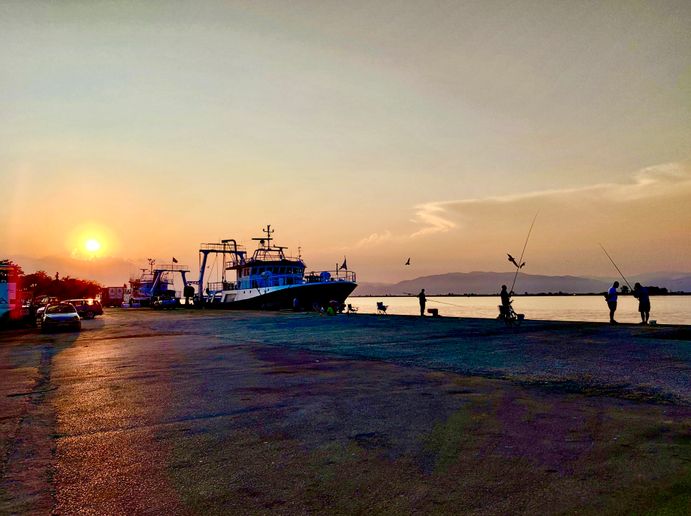 Zonsondergang Griekenland noord